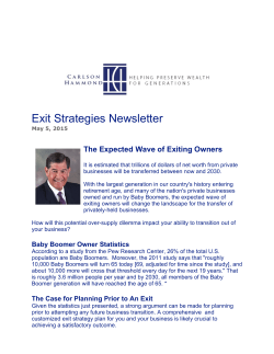 The Expected Wave of Exiting Owners copy