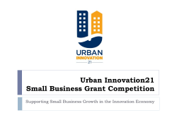 Urban Innovation21 Small Business Grant Competition