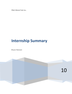 Internship Summary