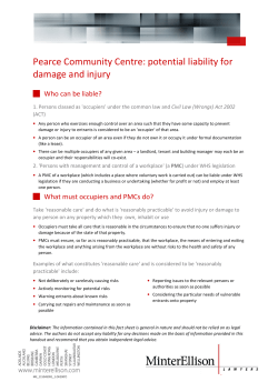potential liability for age and injury otential liability for