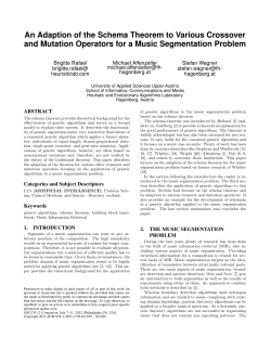 An Adaption of the Schema Theorem to Various Crossover and