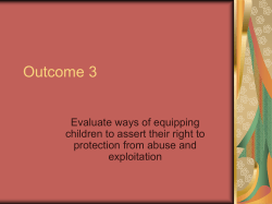 Outcome 3