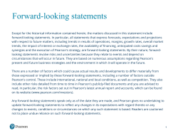 Pearson 2017 Q1 Trading Update