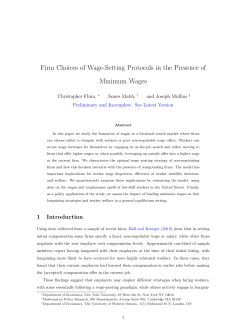 Firm Choices of Wage-Setting Protocols in the Presence of Minimum