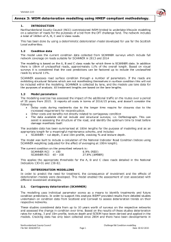 2. deterioration modelling - Northumberland County Council