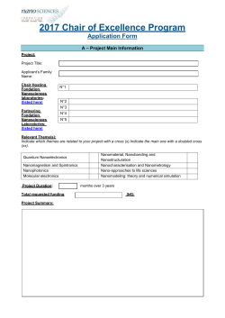 Appel &agrave; projets lanc&eacute; par le R&eacute;seau Th&eacute;matique de Recherche