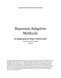 Bayesian Adaptive Methods
