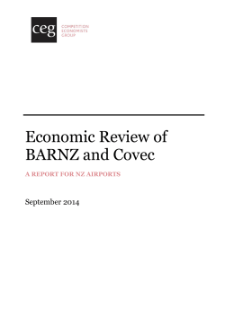 Economic Review of BARNZ and Covec