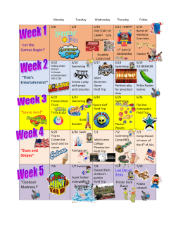 Let the Games Begin!