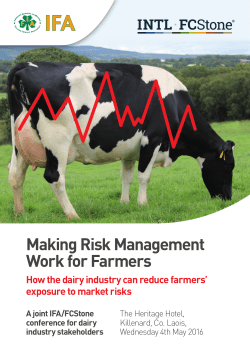 Making Risk Management Work for Farmers