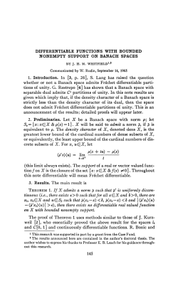 DIFFERENTIABLE FUNCTIONS WITH BOUNDED NONEMPTY