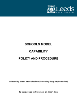 Capability - Leeds NASUWT
