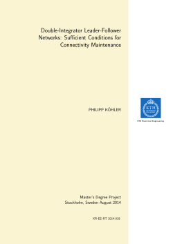 Double-Integrator Leader-Follower Networks: Sufficient