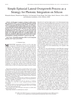 Simple Epitaxial Lateral Overgrowth Process as a Strategy for