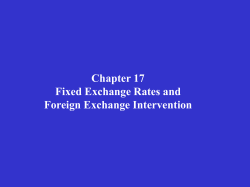 Sterilized foreign exchange intervention