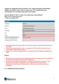 E. Description of the project