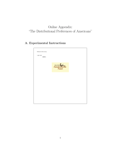 Online Appendix: &ldquo;The Distributional Preferences of Americans&rdquo;