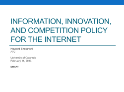 Competition Policy and Digital Platforms