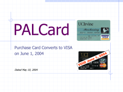 PALCard VISA Purchasing Card - Purchasing and Risk Services | UCI