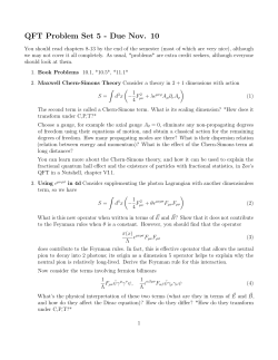 QFT Problem Set 5