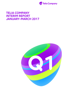 Report Q1 2017 - Telia Company