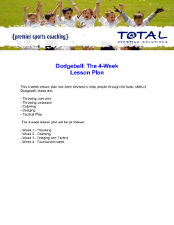Dodgeball: The 4-Week Lesson Plan