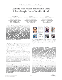 Learning with Hidden Information using A Max-Margin
