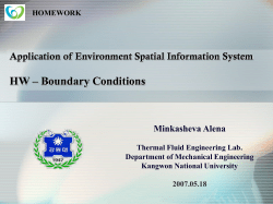 Outlet Boundary Conditions