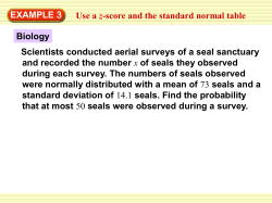 EXAMPLE 3 Use a z-score and the standard normal