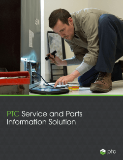 PTC Service and Parts Information Solution