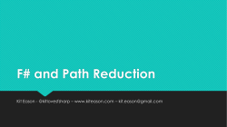 F# and Path Reduction