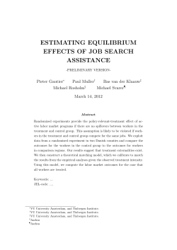 estimating equilibrium effects of job search assistance