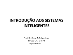 introdu&ccedil;&atilde;o aos sistemas inteligentes - DAINF