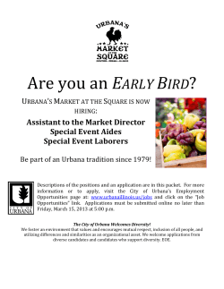 Are you an EARLY BIRD?