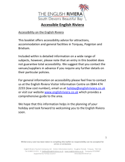 Accessible English Riviera Accessibility on the English Riviera
