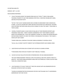 sip meeting minutes monday, sept. 15, 2014 new business responses