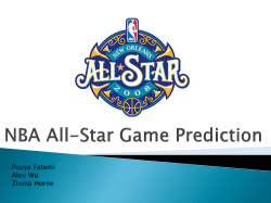 NBA All-sTar game prediction