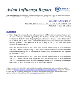 Avian Influenza Report