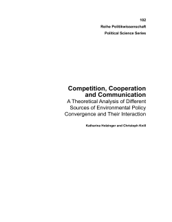 Competition, Cooperation and Communication