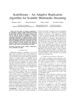 An Adaptive Replication Algorithm for Scalable Multimedia Streaming