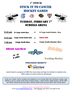 Stick it to Cancer Hockey Games