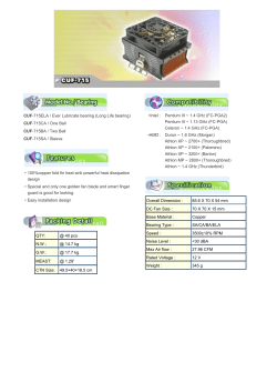 CUF-715ELA / Ever Lubricate bearing (Long Life bearing) CUF