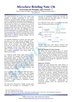 Structuring and Managing Agent Network