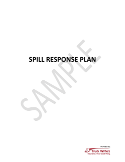 spill response plan