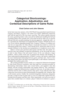 Application, Adjudication, and Contextual Descriptions of Game Rules