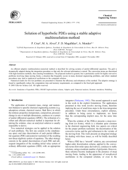 Solution of hyperbolic PDEs using a stable adaptive multiresolution