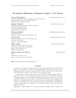 Exceptional Rotations of Random Graphs: A VC Theory