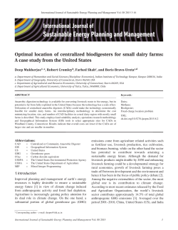 Optimal location of centralized biodigesters for small dairy farms: A