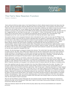 The Fed`s New Reaction Function