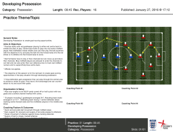 Developing Possession Practice Theme/Topic